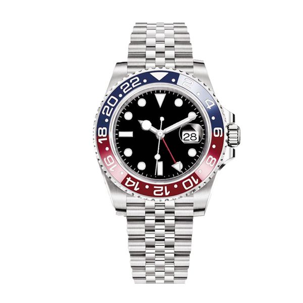 luxury wristwatches watch automatic mechanical watch mens womens watches rubber strap ceramic sapphire watch super luminous luxury fashion r, Slivery;brown